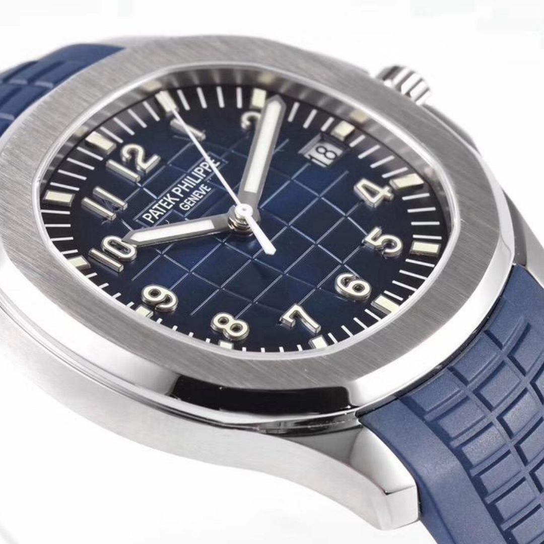 Aqua Steel - Blue Dial Rubber Strap