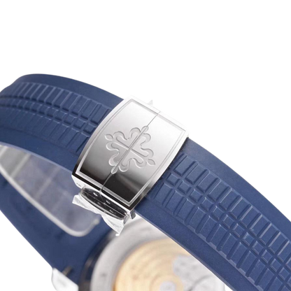 Aqua Steel - Blue Dial Rubber Strap