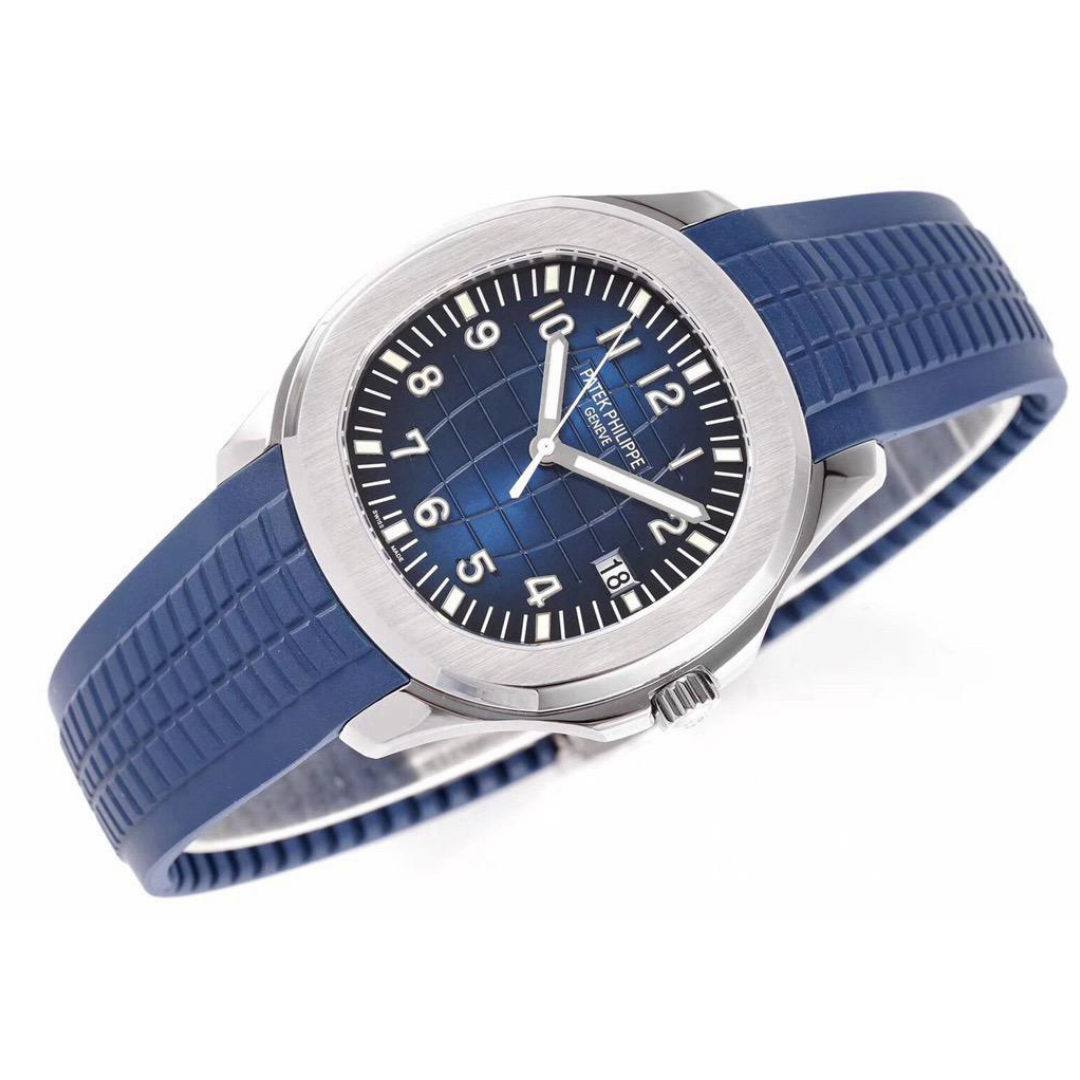 Aqua Steel - Blue Dial Rubber Strap