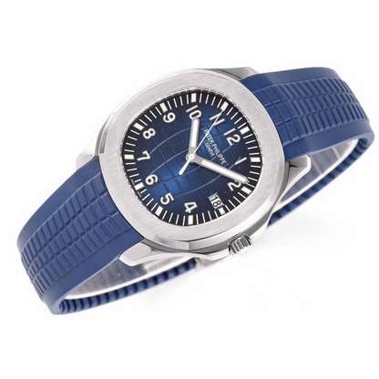 Aqua Steel - Blue Dial Rubber Strap