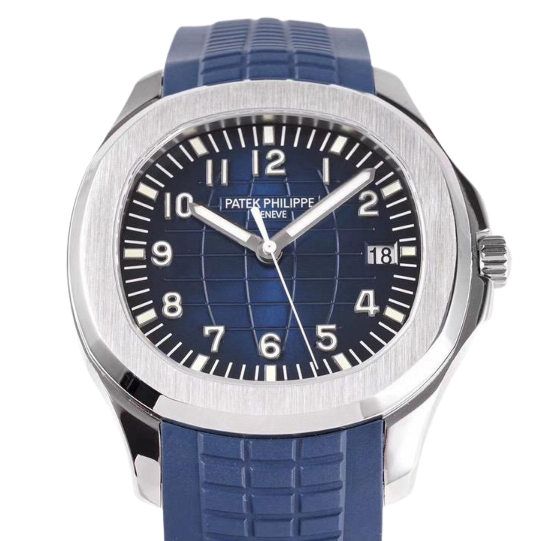 Aqua Steel - Blue Dial Rubber Strap