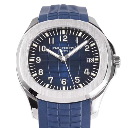 Aqua Steel - Blue Dial Rubber Strap