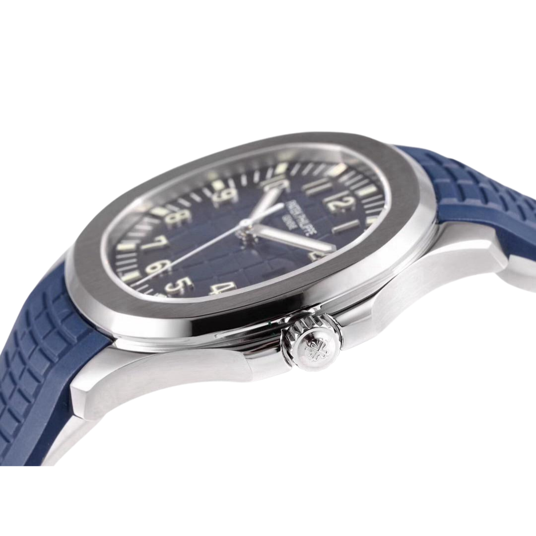 Aqua Steel - Blue Dial Rubber Strap