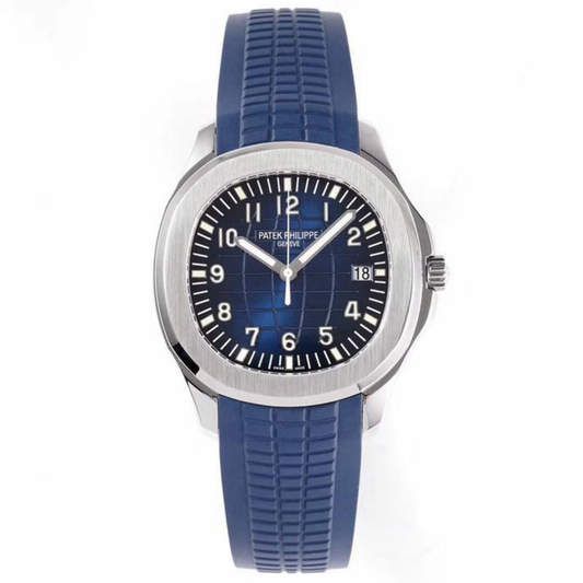 Aqua Steel - Blue Dial Rubber Strap