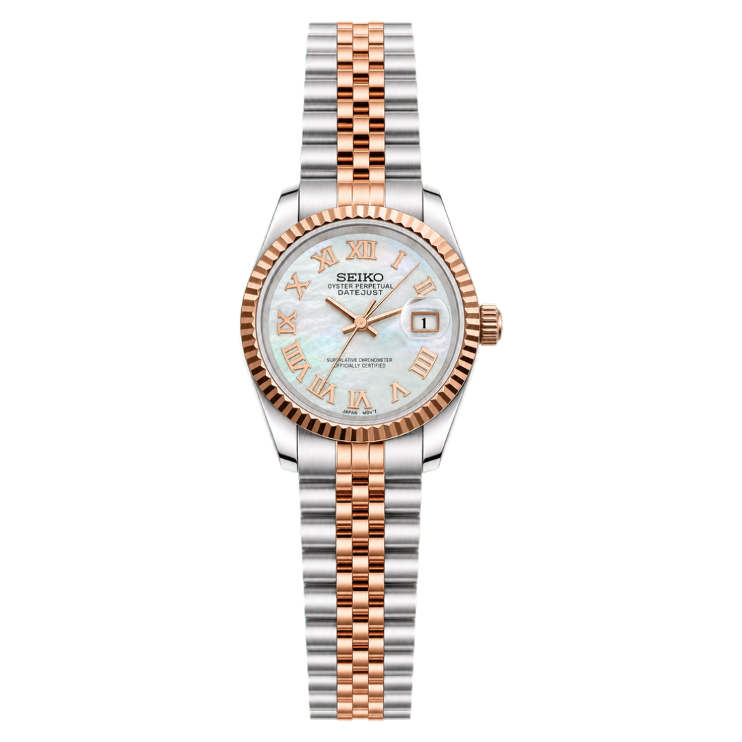 Lady Mod | Seikojust Rose Gold Mother Of Pearl Roman