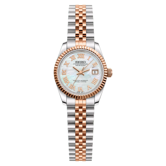 Lady Mod | Seikojust Rose Gold Mother Of Pearl Roman