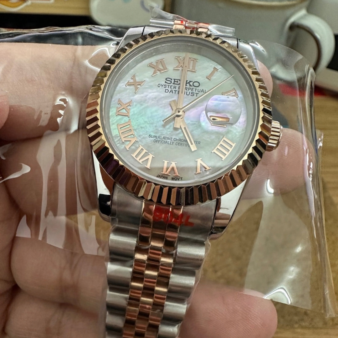 Lady Mod | Seikojust Rose Gold Mother Of Pearl Roman