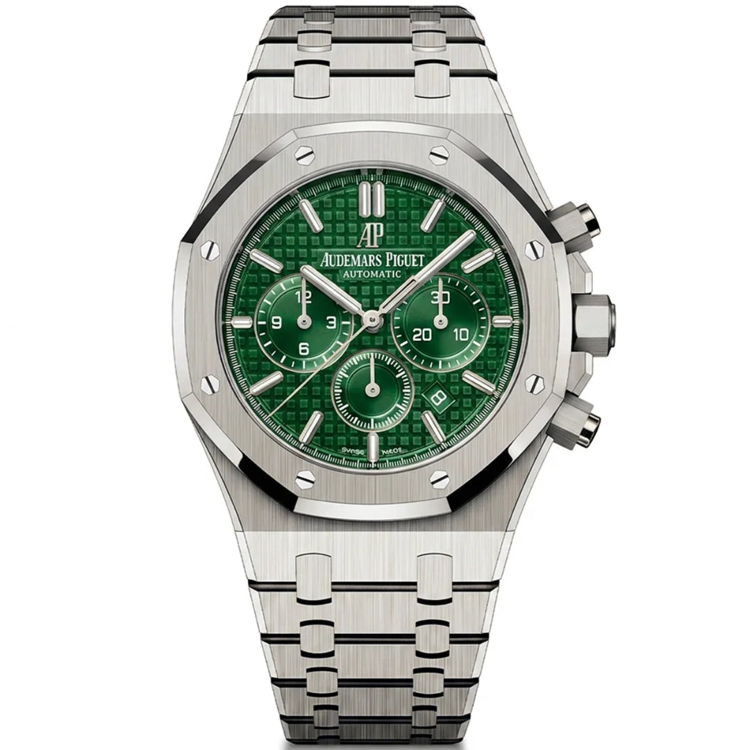 Oak Chronograph – Emerald Dial