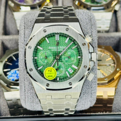 Oak Chronograph – Emerald Dial
