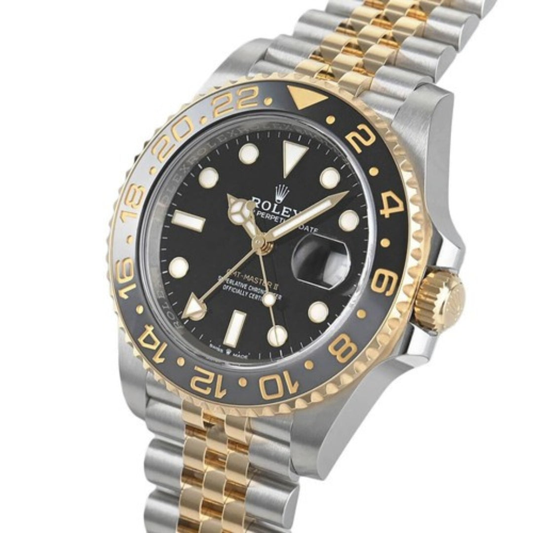 GMT Master II – Silver-Gold Black Dial