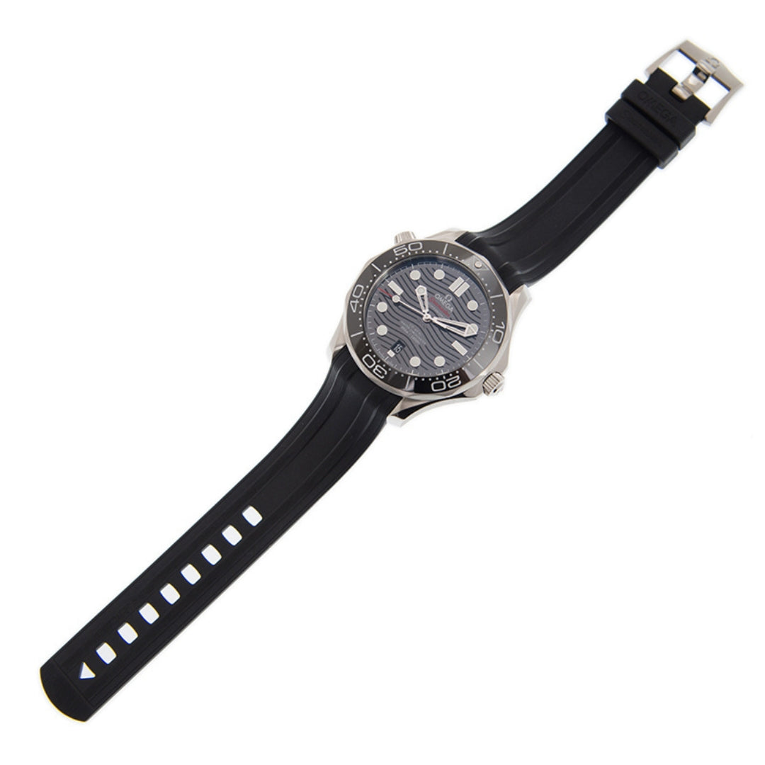 Seamaster Diver - Black Dial Rubber Strap
