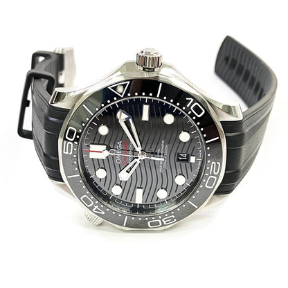 Seamaster Diver - Black Dial Rubber Strap