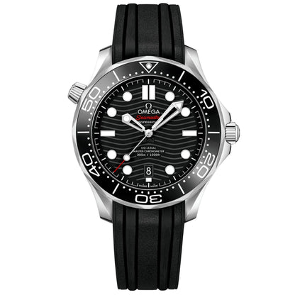 Seamaster Diver - Black Dial Rubber Strap