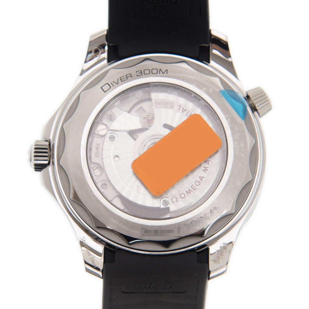 Seamaster Diver - Black Dial Rubber Strap