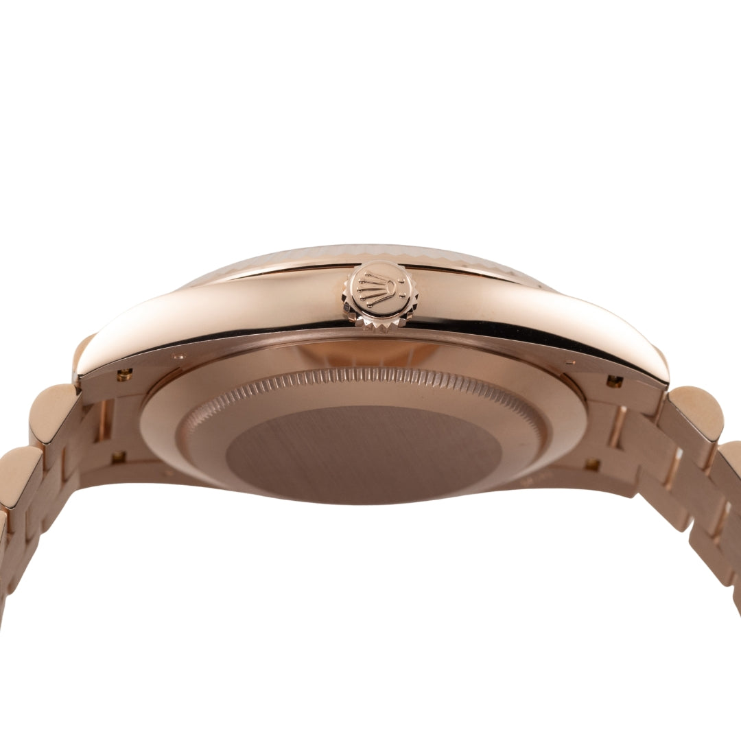 Rose Gold Green Dial President