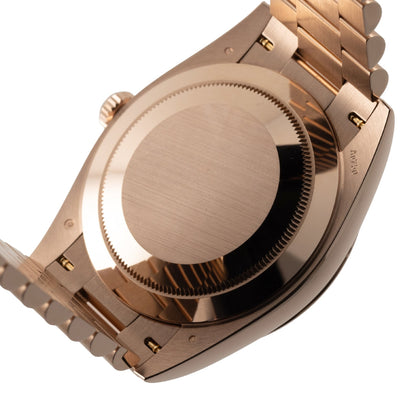 Rose Gold Green Dial President