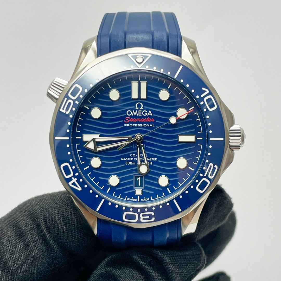 Seamaster Diver - Blue Dial Rubber Strap