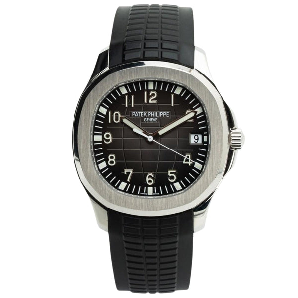 Aqua Steel - Black Dial Rubber Strap