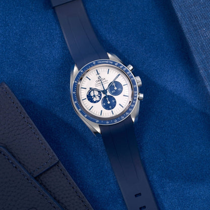 Speedmaster Snoopy - White Blue Rubber Strap