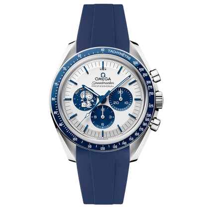Speedmaster Snoopy - White Blue Rubber Strap