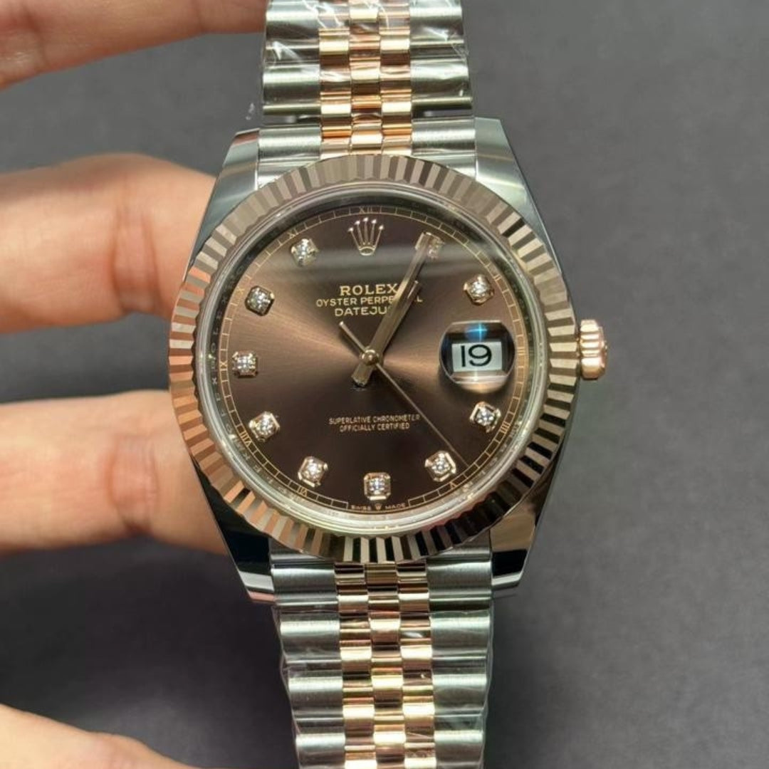 Just - Rose Gold Chocolate Diamond Dial
