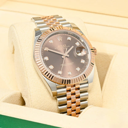 Just - Rose Gold Chocolate Diamond Dial