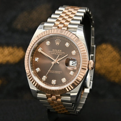 Just - Rose Gold Chocolate Diamond Dial