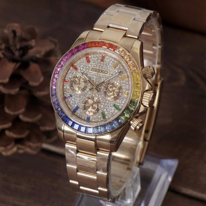 Mod | Daytona Rose Gold Diamond Rainbow