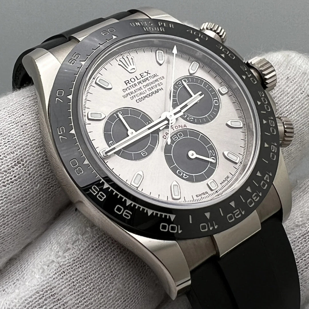 Daytona Ghost - Silver Dial Black Bezel