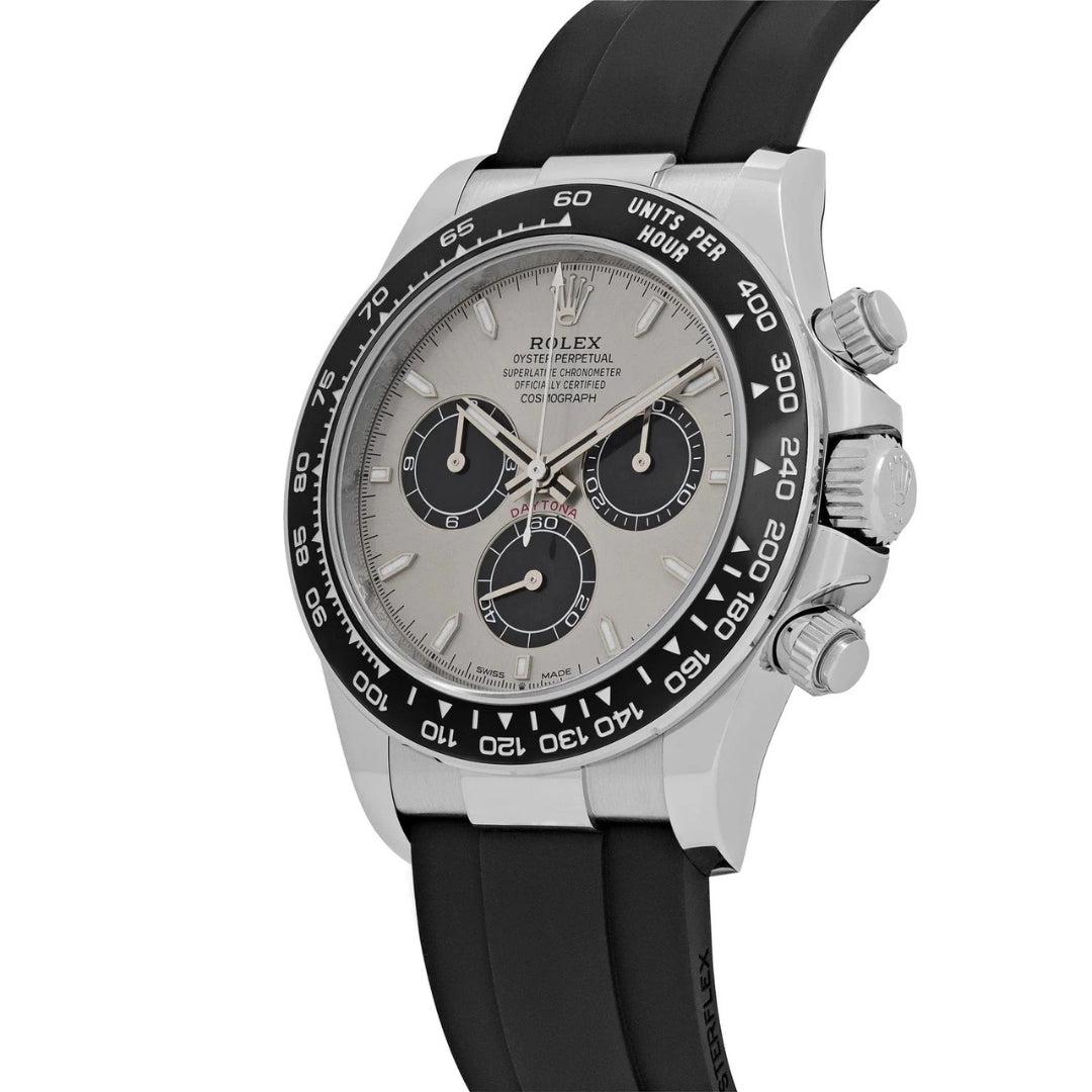 Daytona Ghost - Silver Dial Black Bezel