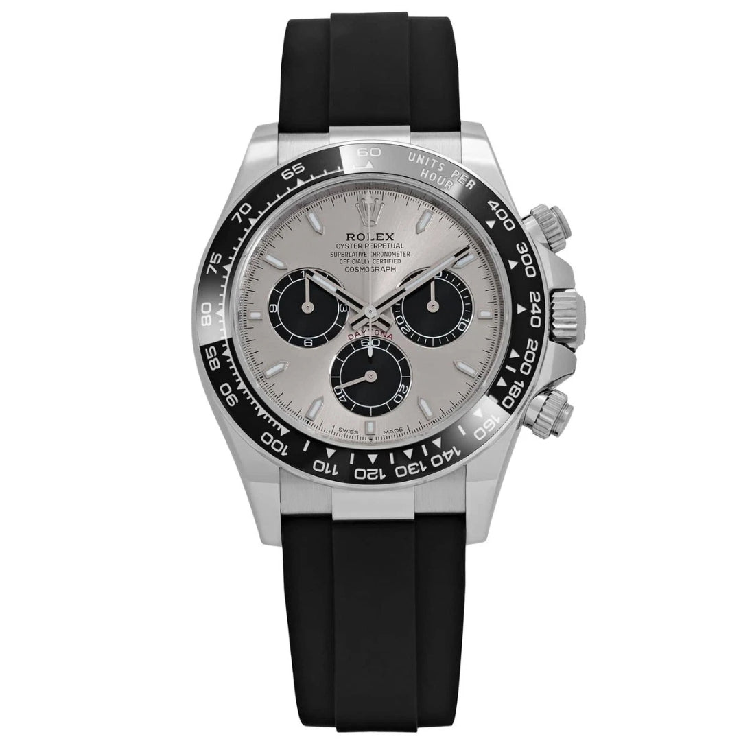 Daytona Ghost - Silver Dial Black Bezel