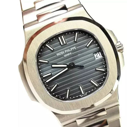 Nautilus Steel - Black Dial