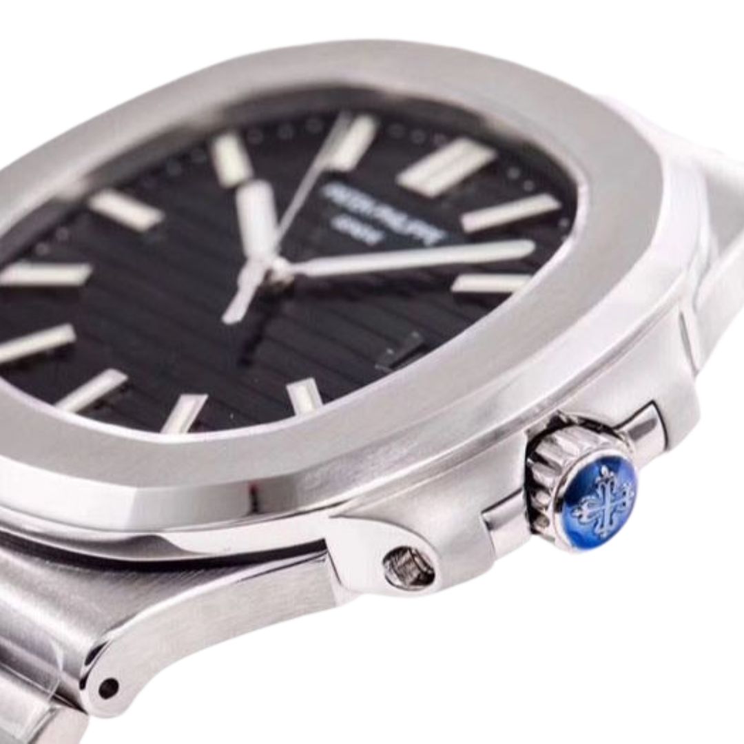 Nautilus Steel - Black Dial