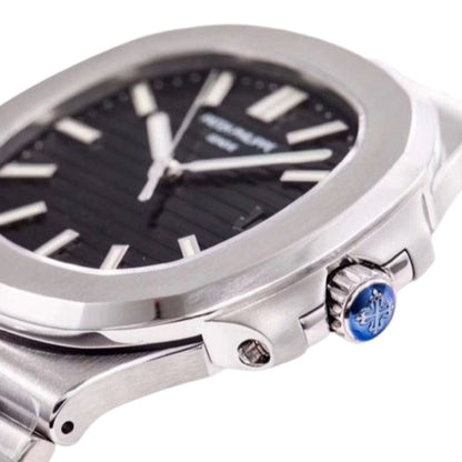Nautilus Steel - Black Dial