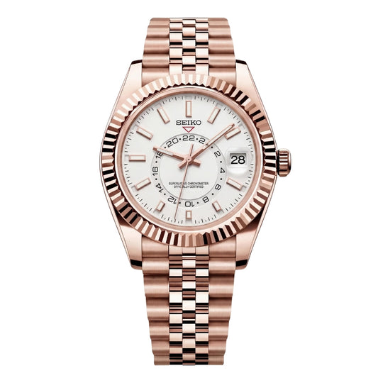 Mod | Sky-Dweller White (Rose Gold)