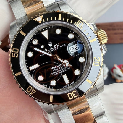 Mariner Rolesor - Black Dial Black Bezel