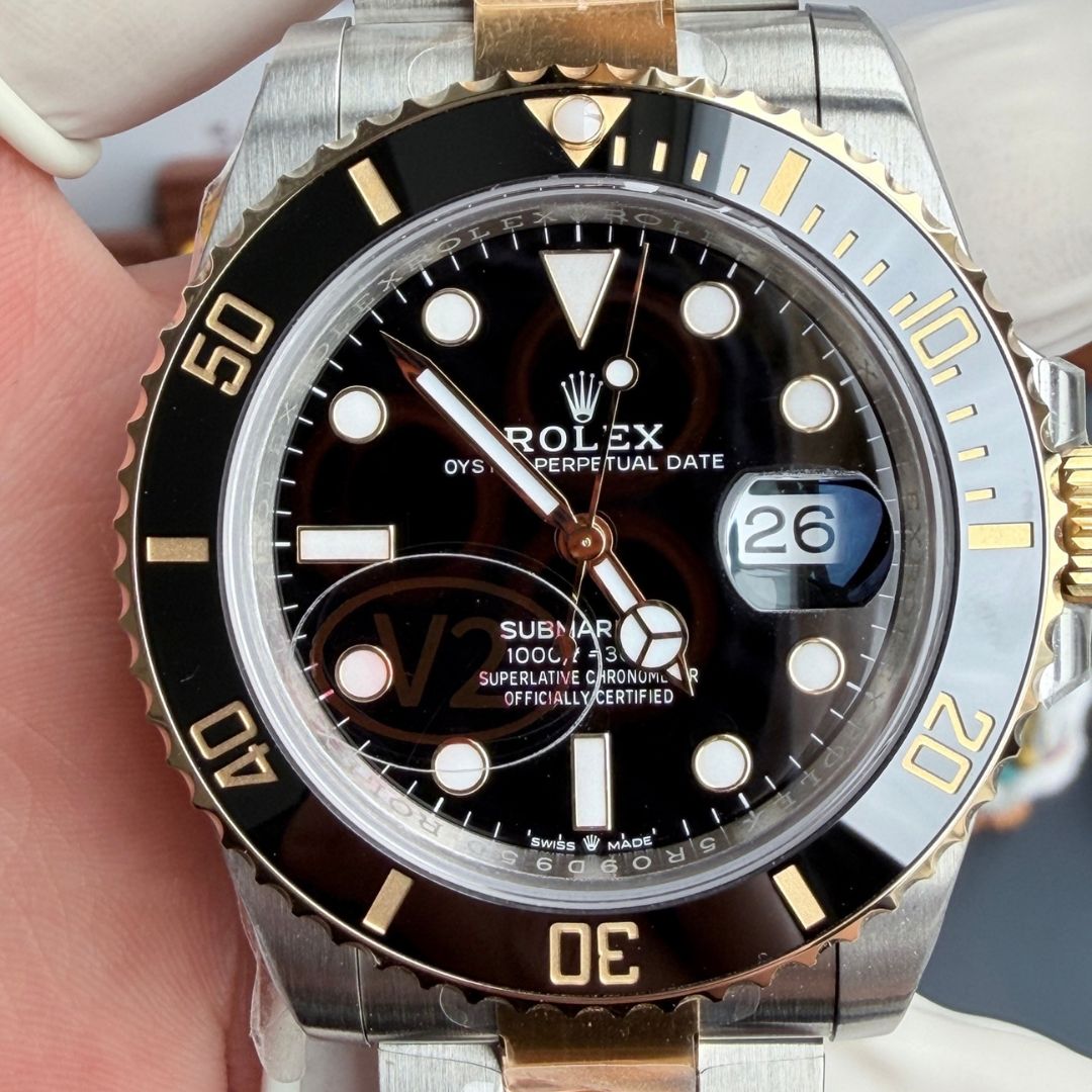 Mariner Rolesor - Black Dial Black Bezel
