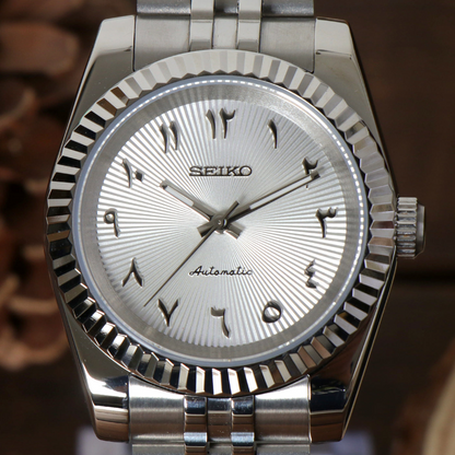Mod | Datejust White Arabic Textured