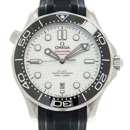 Seamaster Diver - White Dial Rubber Strap