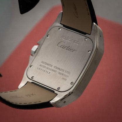 Steel - White Dial Leather Strap