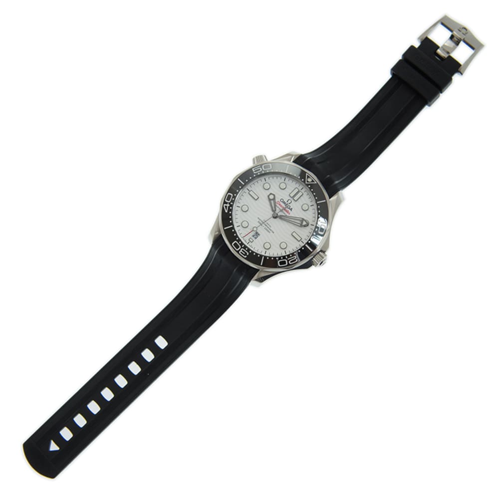 Seamaster Diver - White Dial Rubber Strap