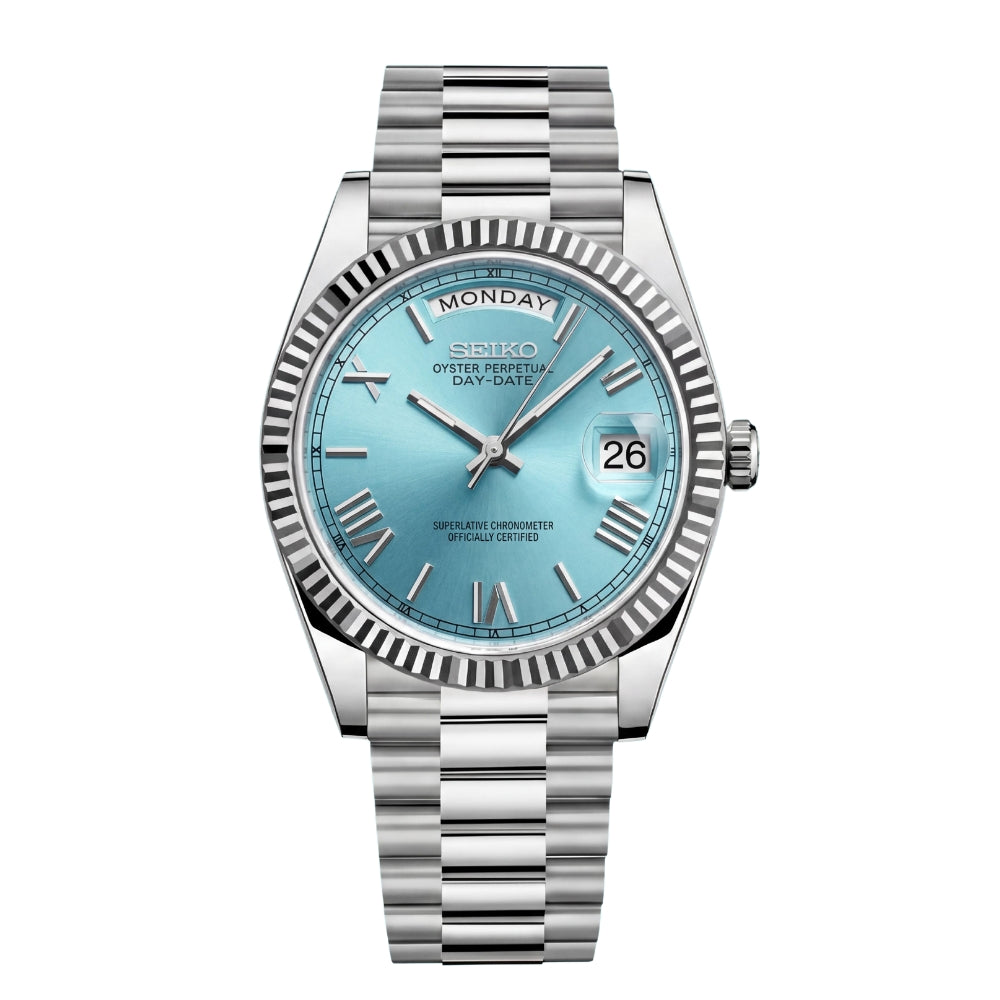Mod | Day-Date Ice Blue Roman