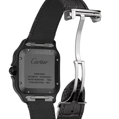 Steel - Black Dial Leather Strap