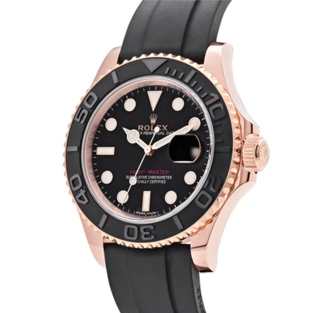 Yacht-Master - Rose Gold Oysterflex