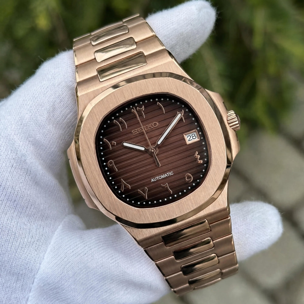 Mod | Nautilus Rose Gold Chocolate Arabic