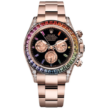 Daytona "Rainbow" Edición Especial Rose Gold - Black Dial