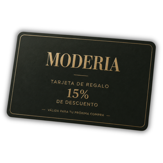 Tarjeta de regalo del 15% para tu próxima compra