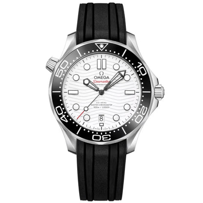 Seamaster Diver - White Dial Rubber Strap