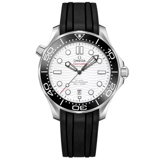 Seamaster Diver - White Dial Rubber Strap
