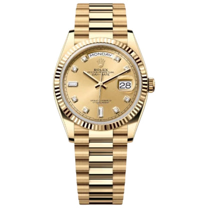 Yellow Gold Champagne Diamond President